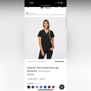 Figs Catarina xs top